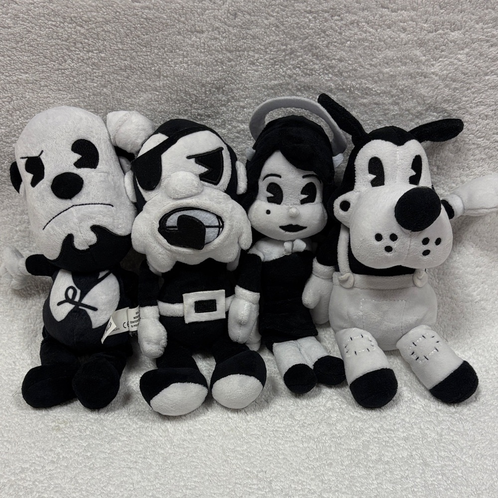 Bendy and the ink machine Black and White Cartoon Plush Toy Set
